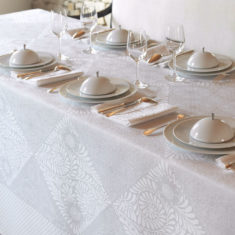 BOSPHORE BLANC NAPPE - Linge de maison