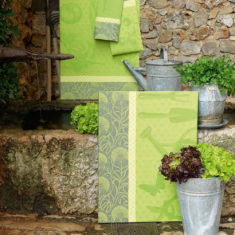 Torchon - Au jardin - vert pousse - Linge de maison cuisine